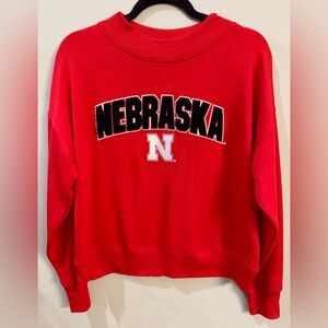 NWT University of Nebraska Red Sweatshirt Size L